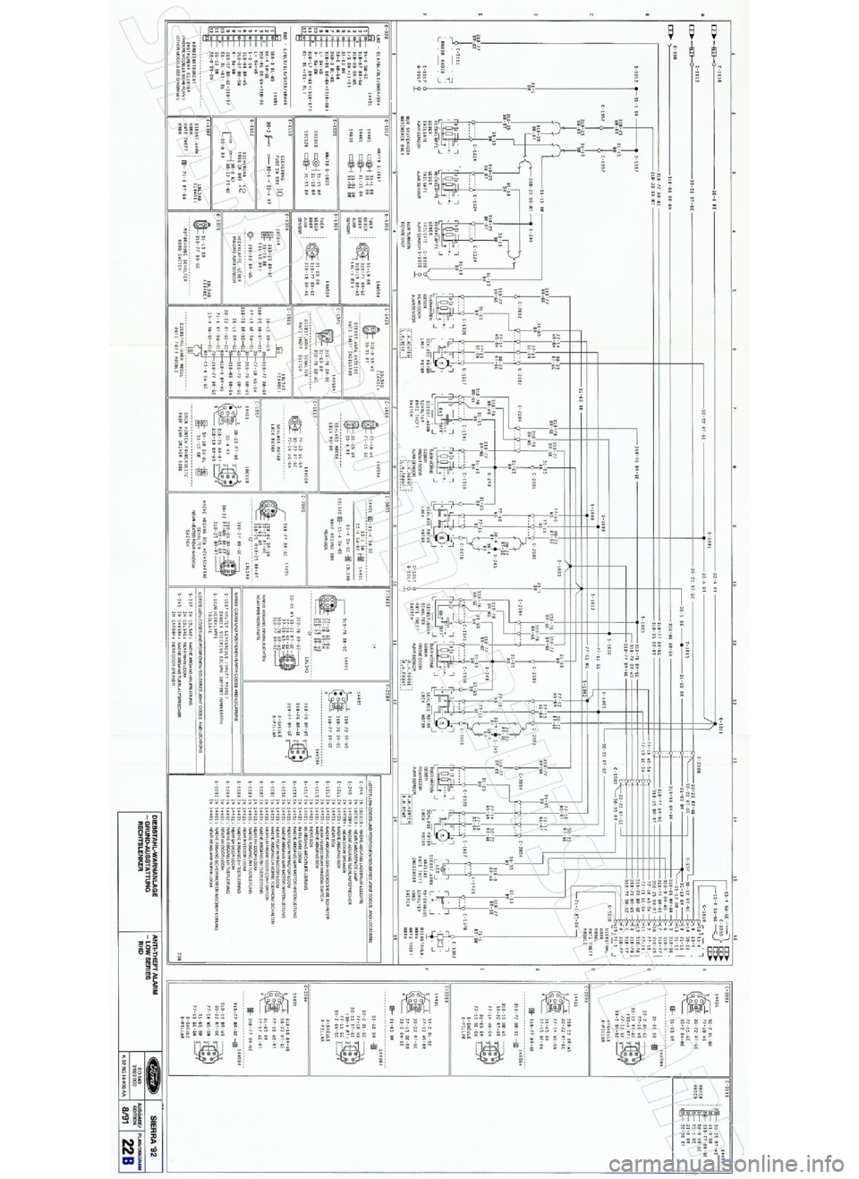 FORD SIERRA 1992 2.G Wiring Diagrams Manual PDF FORD SIERRA 1992 2.G Wiring Diagrams Manual PDF