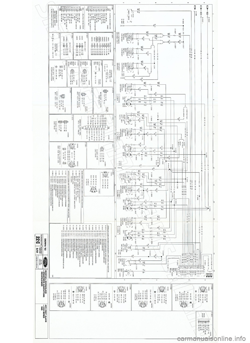 FORD SIERRA 1992 2.G Wiring Diagrams Manual PDF FORD SIERRA 1992 2.G Wiring Diagrams Manual PDF