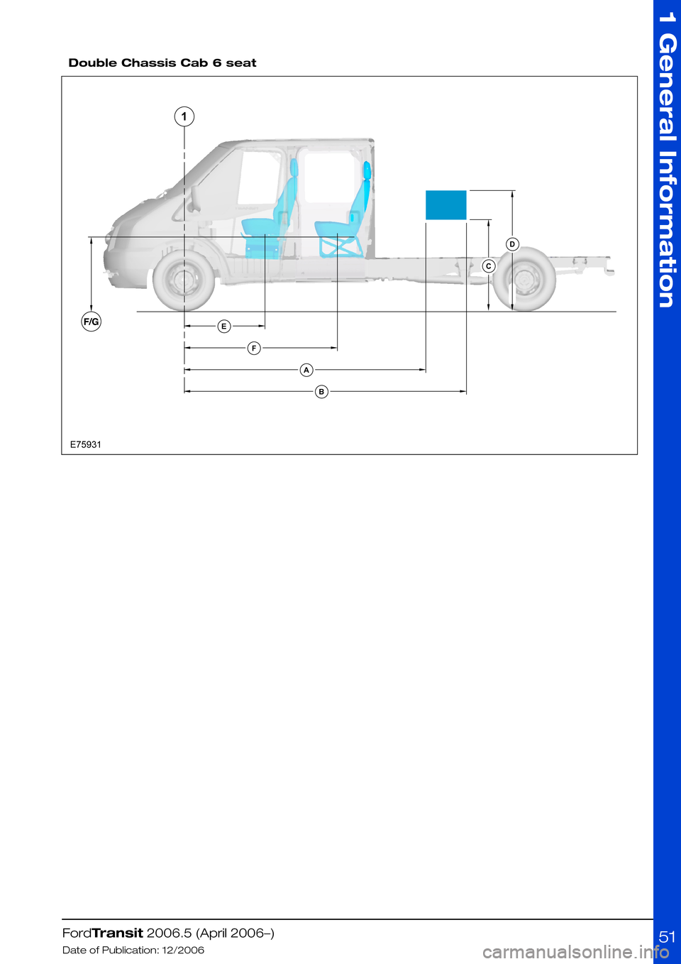 FORD TRANSIT 2006 7.G Body And Equipment Mounting Section Manual
Double Chassis Cab 6 seat
FordTransit 2006.5 (April 2006–)
Date of Publication: 12/2006
1 General Information
51EFABCD1E75931 FORD TRANSIT 2006 7.G Body And Equipment Mounting Section Manual
Double Chassis Cab 6 seat
FordTransit 2006.5 (April 2006–)
Date of Publication: 12/2006
1 General Information
51EFABCD1E75931