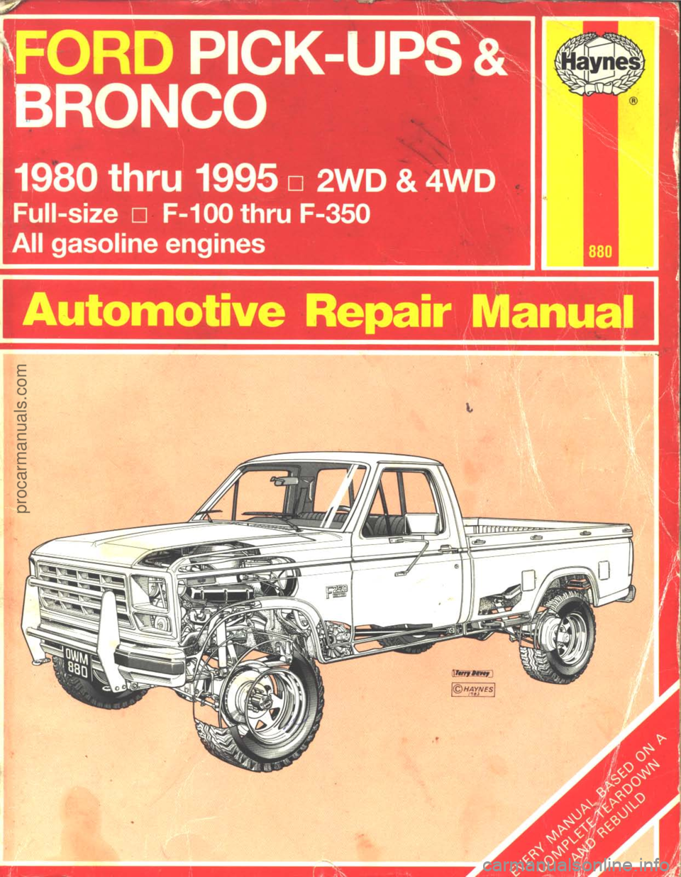 FORD BRONCO 1980  Service Repair Manual 
