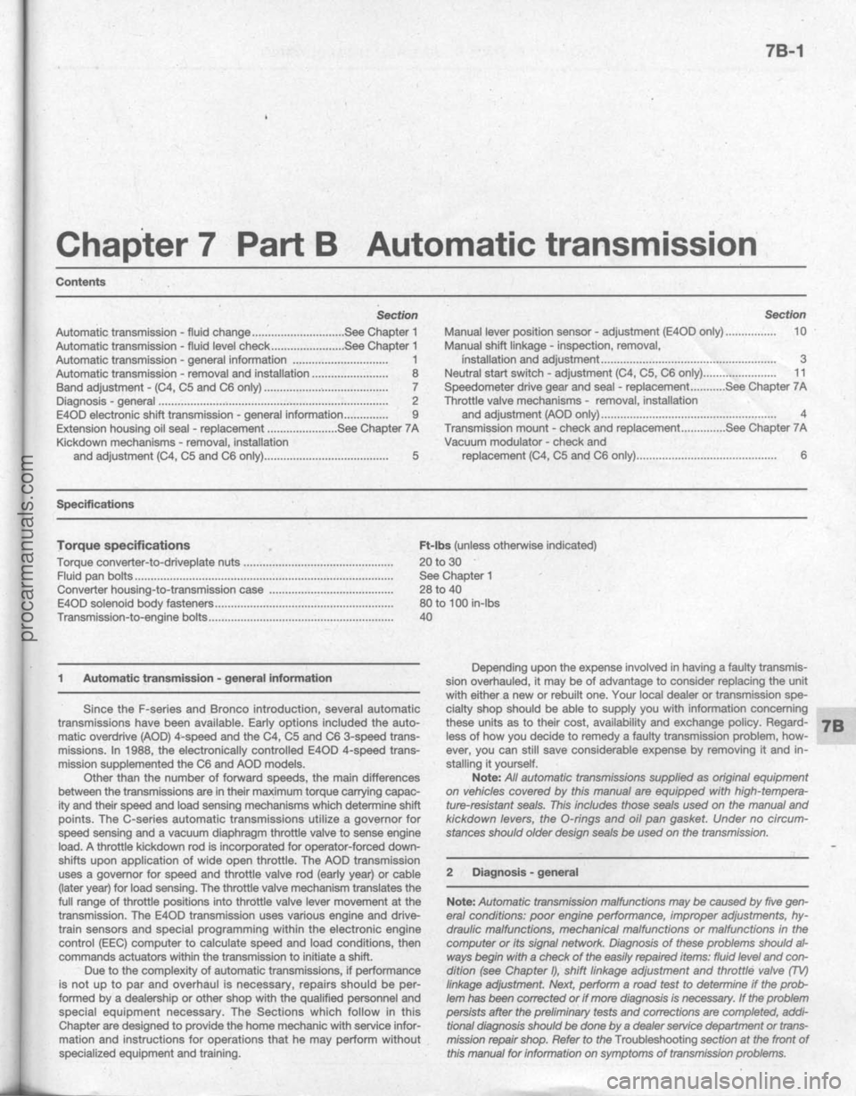 FORD BRONCO 1980 Service Repair Manual procarmanuals.com FORD BRONCO 1980 Service Repair Manual procarmanuals.com