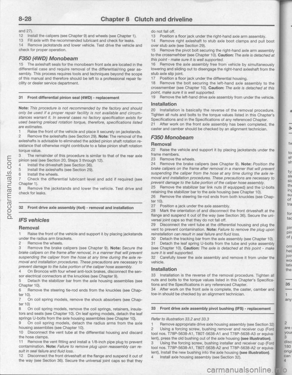 FORD BRONCO 1980  Service Repair Manual procarmanuals.com 