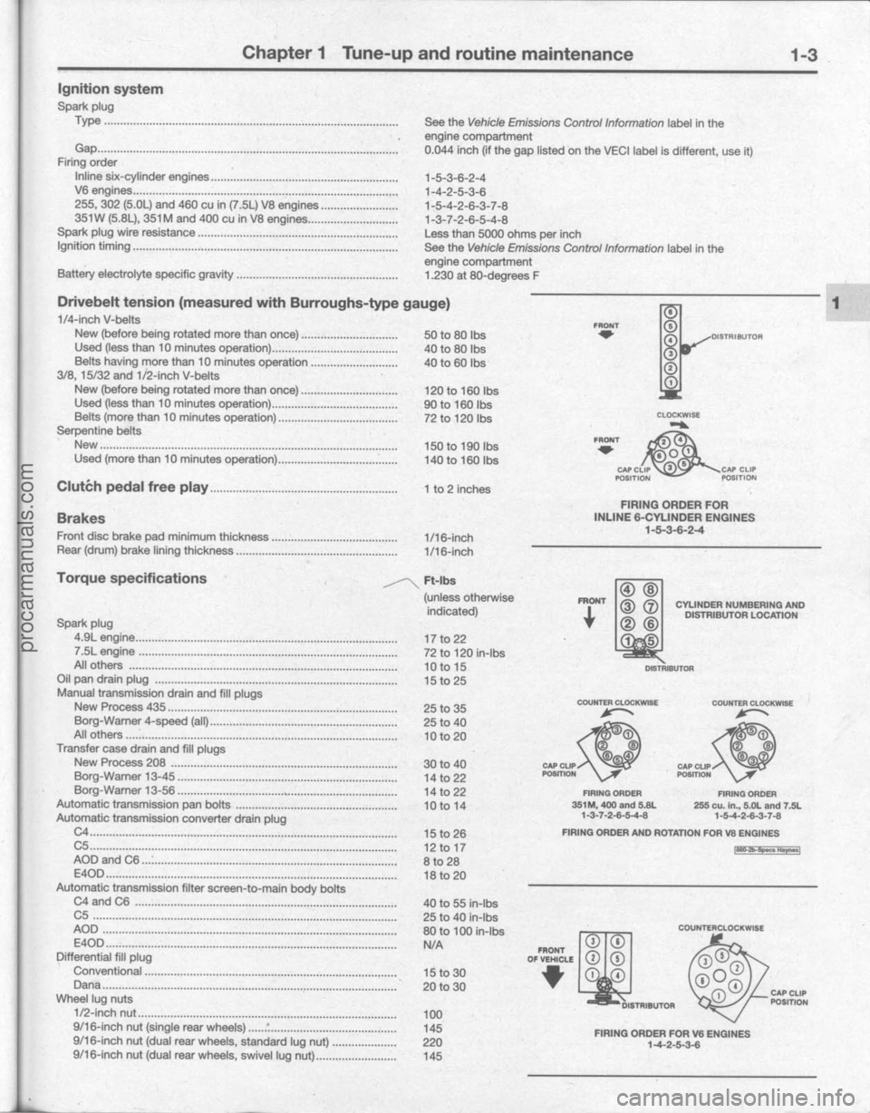 FORD BRONCO 1980  Service Owners Guide procarmanuals.com 