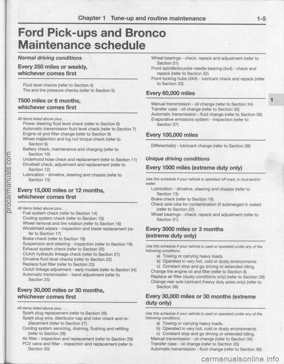 FORD BRONCO 1980  Service Owners Guide procarmanuals.com 