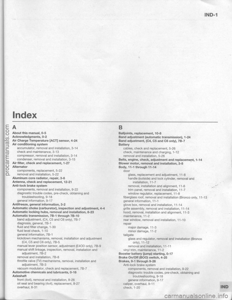 FORD BRONCO 1980 Service Repair Manual procarmanuals.com FORD BRONCO 1980 Service Repair Manual procarmanuals.com