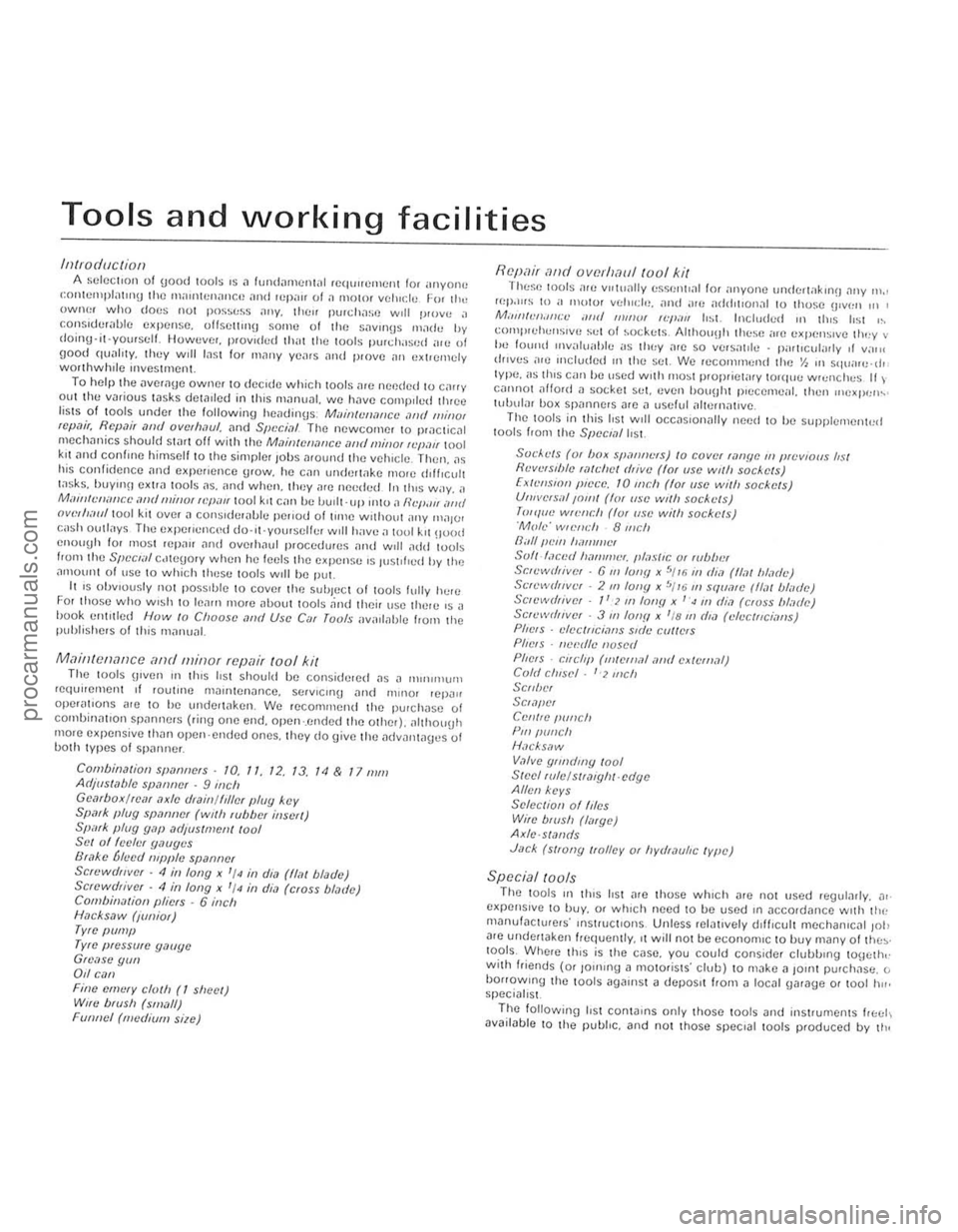 FORD CAPRI 1974 User Guide )
--
Tools and working facilities
Intra d!le I iOIl
A ~CICC1101l of good 100ls IS il fUlldillll! :lllill (C(j""Clllcnt Jor yOIlD cOlllcmplilllO\llhc l1lilUHenilllCli <lnd rep;" of il mOlor v FORD CAPRI 1974 User Guide )
--
Tools and working facilities
Intra d!le I iOIl
A ~CICC1101l of good 100ls IS il fUlldillll! :lllill (C(j""Clllcnt Jor yOIlD cOlllcmplilllO\llhc l1lilUHenilllCli <lnd rep;" of il mOlor v