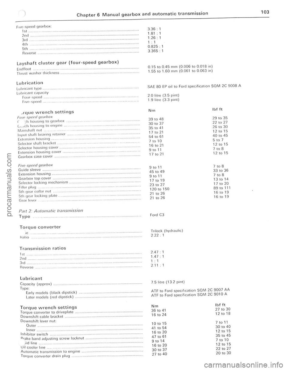 FORD CAPRI 1974 Workshop Manual Chapter 6 Manual gearbo x and automatic tran smissio n
F1VO.Sp()od \joiuhox:
" 2nd 3rd 41h .. 51h f\ovr;,so
Laysh aft cluster gear (f our-speed gearbox )
Elldfio<lt .. Thrusl w,lshm tluckuoss FORD CAPRI 1974 Workshop Manual Chapter 6 Manual gearbo x and automatic tran smissio n
F1VO.Sp()od \joiuhox:
" 2nd 3rd 41h .. 51h f\ovr;,so
Laysh aft cluster gear (f our-speed gearbox )
Elldfio<lt .. Thrusl w,lshm tluckuoss