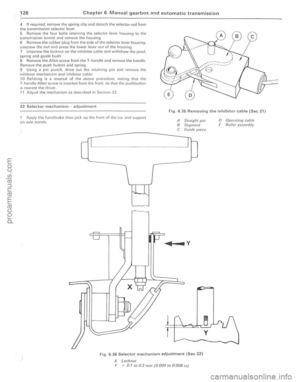 FORD CAPRI 1974 Owners Manual 12. ) Chapter 6 Manual gearbox lind automatic transmission
<II/required. remove the spring clip <lnd d01<leh the selector rod horn the \ilnsmission selec tor lever. 5 Remove the lou. bolls ret FORD CAPRI 1974 Owners Manual 12. ) Chapter 6 Manual gearbox lind automatic transmission
<II/required. remove the spring clip <lnd d01<leh the selector rod horn the \ilnsmission selec tor lever. 5 Remove the lou. bolls ret