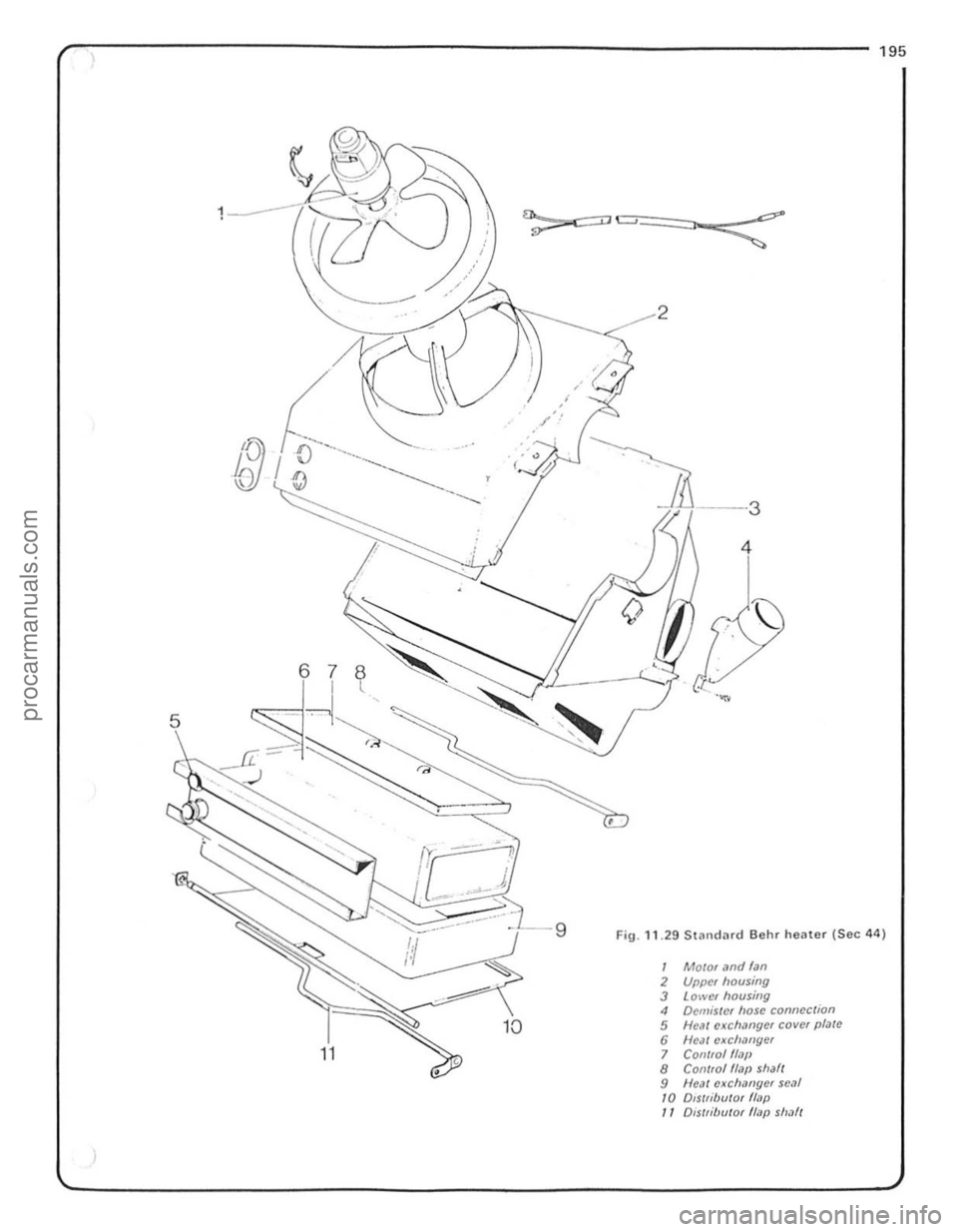 FORD CAPRI 1974 Workshop Manual - ,J"i
<~
195
2
~ --3
4
,
Fig .1129S . tilndard Beh r heater (5 1 ec44)
2 Mowr ,1nd f"n 3 Upper housing 4 Lower housillg Deli/isle, " 5 Helll CXChaosc connection 6 Neil l crl /lye( COVIN pla FORD CAPRI 1974 Workshop Manual - ,J"i
<~
195
2
~ --3
4
,
Fig .1129S . tilndard Beh r heater (5 1 ec44)
2 Mowr ,1nd f"n 3 Upper housing 4 Lower housillg Deli/isle, " 5 Helll CXChaosc connection 6 Neil l crl /lye( COVIN pla