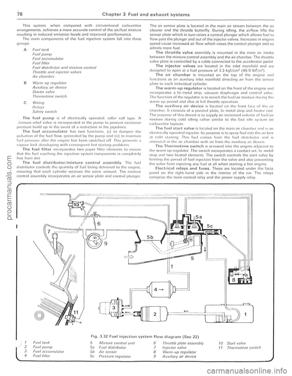 FORD CAPRI 1974  Workshop Manual , 
. , 
I , ~. ! 
78 Chapter 3 FlIer and exhaust  systems 
TIlls system, when comp1lrcd with conventlon,lI  c.Jrhwctlo, ~rrilngemen1s. <lchicves <l mOIO IlccUl.1te control 01 lho <Jil/fuel mi~l\l,e re
