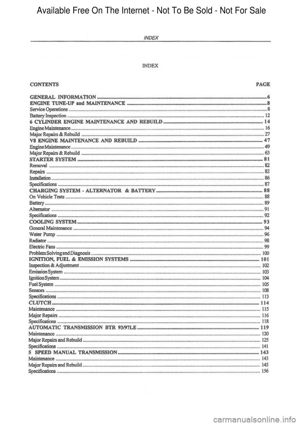 FORD FALCON 1998 Workshop Manual Available Free On The Internet - Not To Be Sold - Not For Sale FORD FALCON 1998 Workshop Manual Available Free On The Internet - Not To Be Sold - Not For Sale