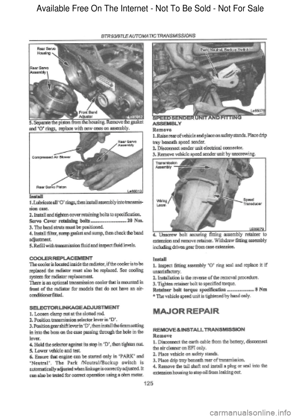 FORD FALCON 1998 Workshop Manual Available Free On The Internet - Not To Be Sold - Not For Sale FORD FALCON 1998 Workshop Manual Available Free On The Internet - Not To Be Sold - Not For Sale