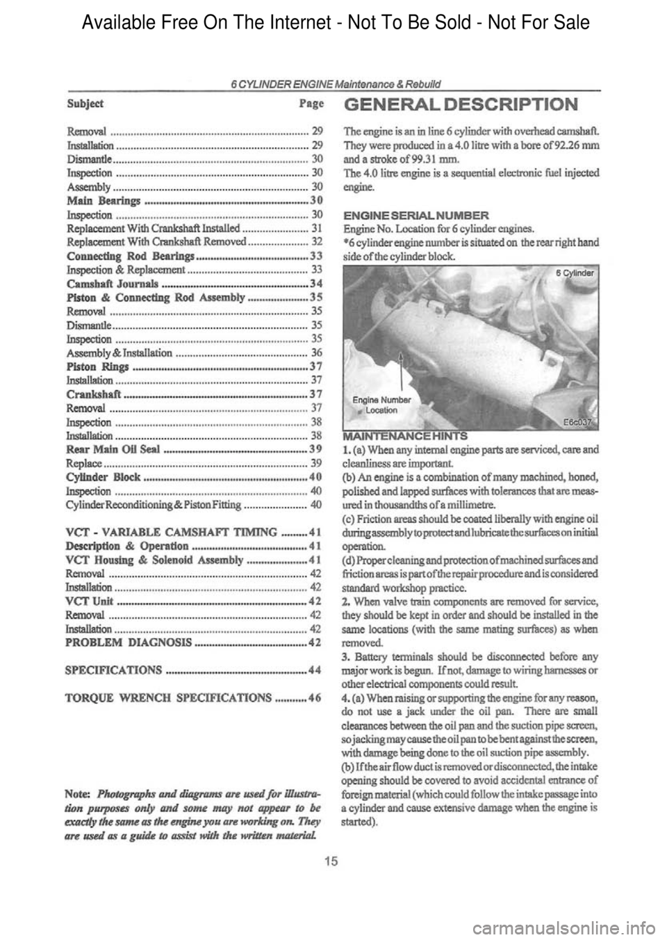 FORD FALCON 1998 User Guide Available Free On The Internet - Not To Be Sold - Not For Sale FORD FALCON 1998 User Guide Available Free On The Internet - Not To Be Sold - Not For Sale