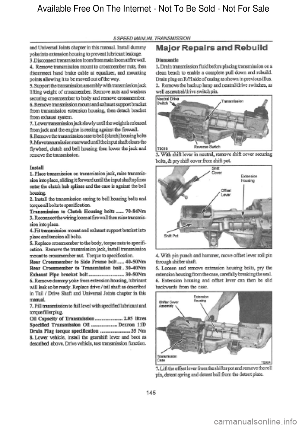 FORD FALCON 1998 Workshop Manual Available Free On The Internet - Not To Be Sold - Not For Sale FORD FALCON 1998 Workshop Manual Available Free On The Internet - Not To Be Sold - Not For Sale