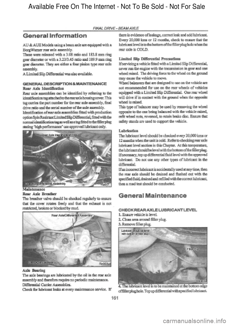 FORD FALCON 1998 Workshop Manual Available Free On The Internet - Not To Be Sold - Not For Sale FORD FALCON 1998 Workshop Manual Available Free On The Internet - Not To Be Sold - Not For Sale