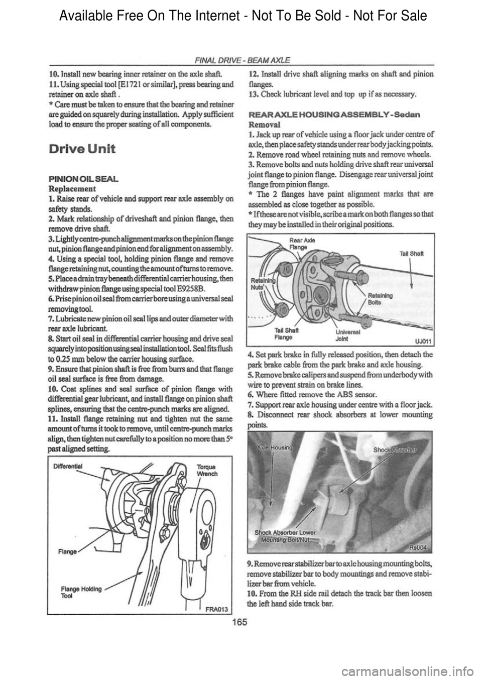 FORD FALCON 1998 Workshop Manual Available Free On The Internet - Not To Be Sold - Not For Sale FORD FALCON 1998 Workshop Manual Available Free On The Internet - Not To Be Sold - Not For Sale