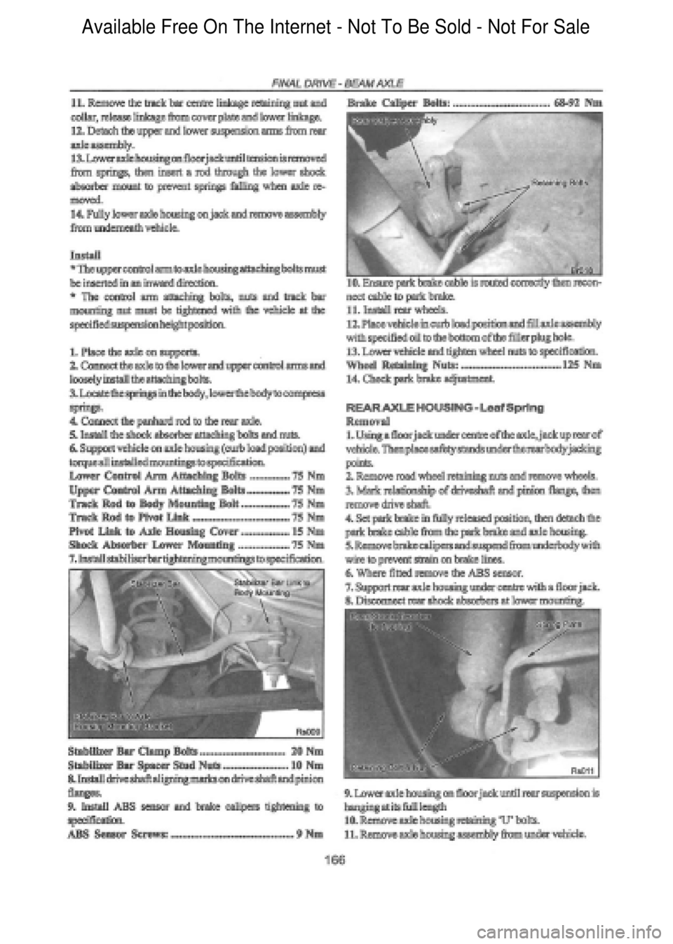 FORD FALCON 1998 Workshop Manual Available Free On The Internet - Not To Be Sold - Not For Sale FORD FALCON 1998 Workshop Manual Available Free On The Internet - Not To Be Sold - Not For Sale