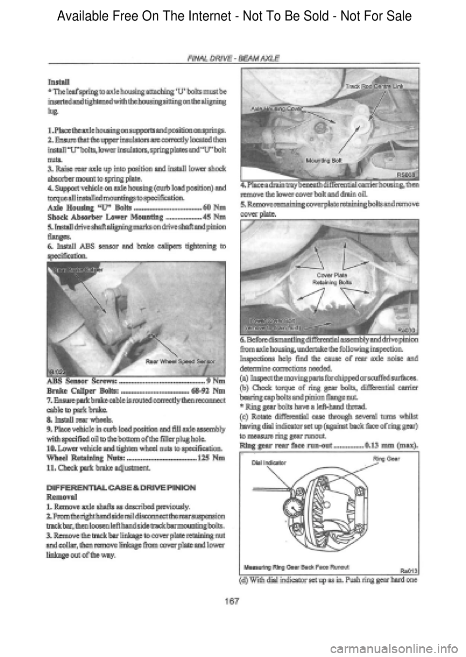 FORD FALCON 1998 Workshop Manual Available Free On The Internet - Not To Be Sold - Not For Sale FORD FALCON 1998 Workshop Manual Available Free On The Internet - Not To Be Sold - Not For Sale
