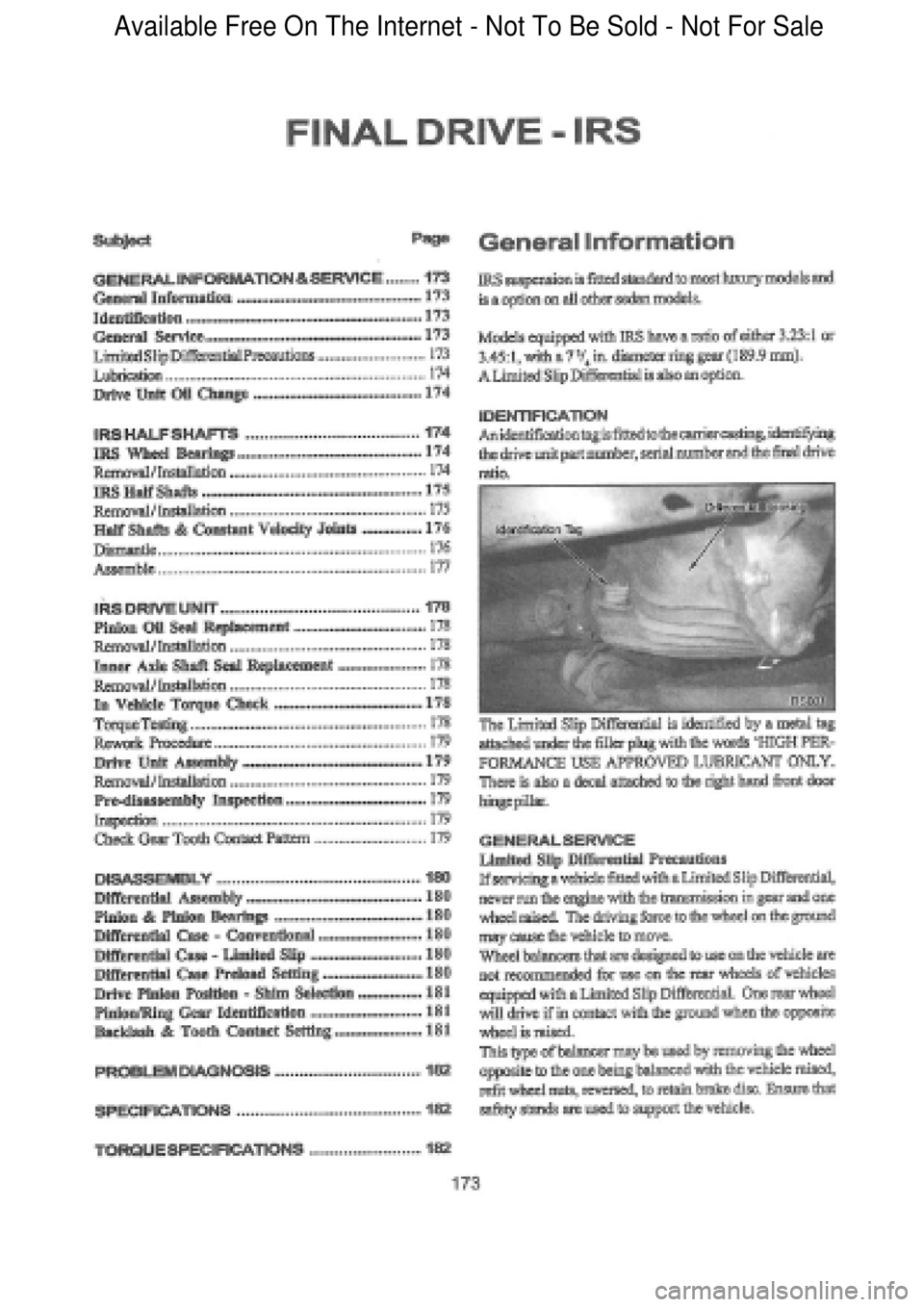 FORD FALCON 1998 Workshop Manual Available Free On The Internet - Not To Be Sold - Not For Sale FORD FALCON 1998 Workshop Manual Available Free On The Internet - Not To Be Sold - Not For Sale
