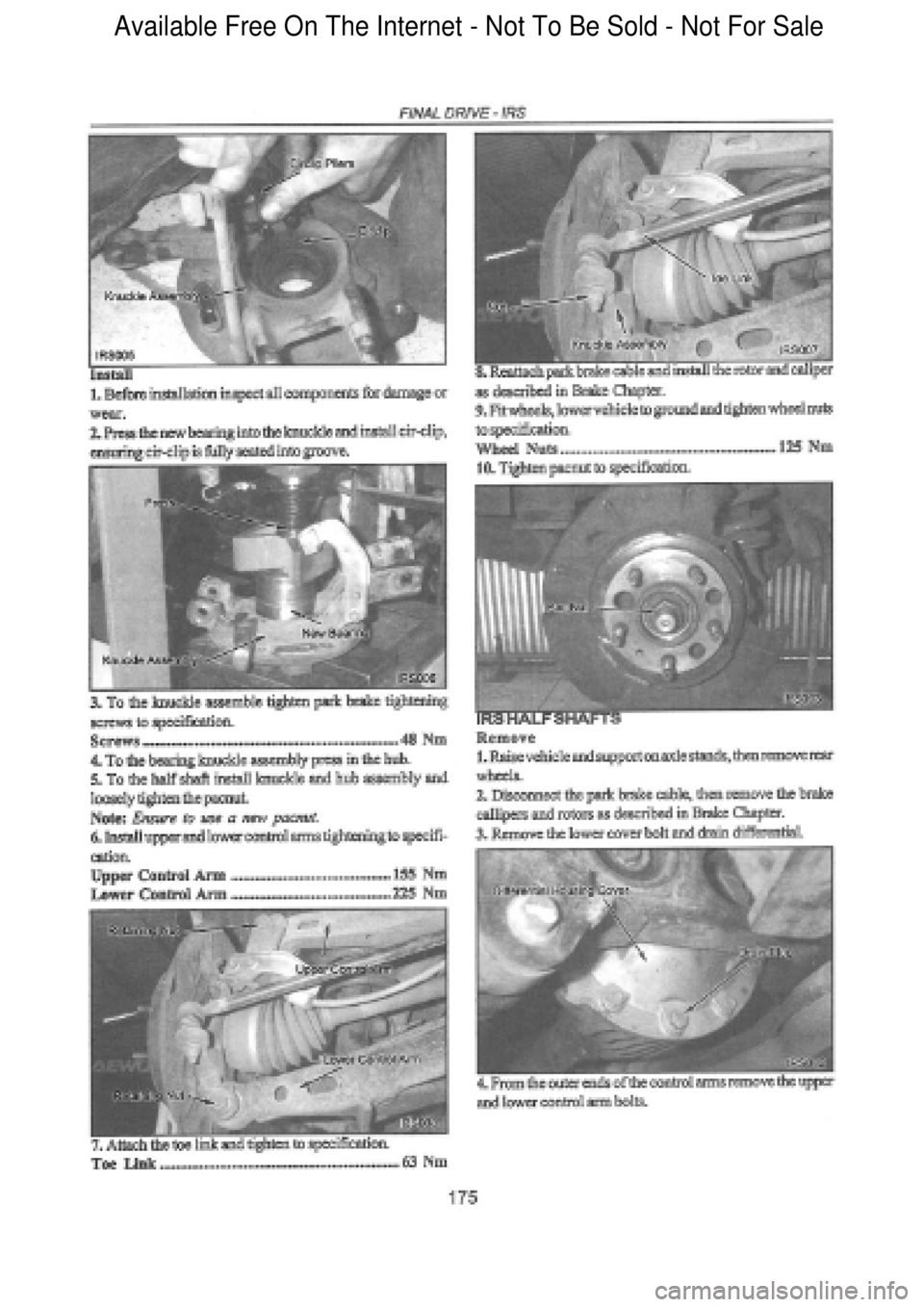 FORD FALCON 1998 Workshop Manual Available Free On The Internet - Not To Be Sold - Not For Sale FORD FALCON 1998 Workshop Manual Available Free On The Internet - Not To Be Sold - Not For Sale