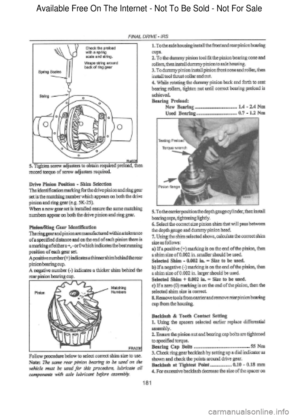 FORD FALCON 1998 Workshop Manual Available Free On The Internet - Not To Be Sold - Not For Sale FORD FALCON 1998 Workshop Manual Available Free On The Internet - Not To Be Sold - Not For Sale