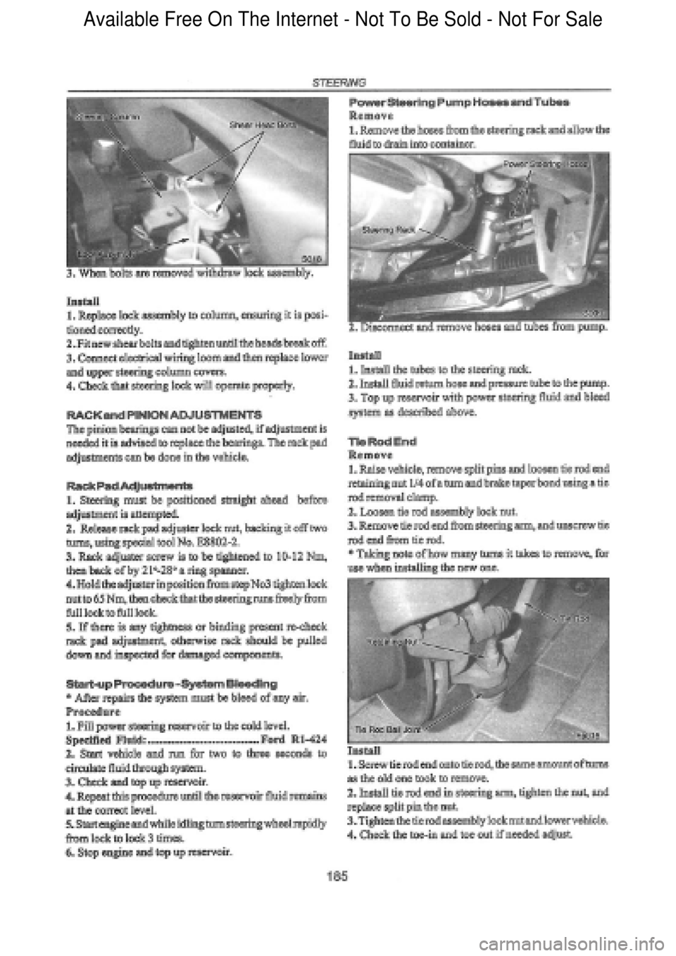 FORD FALCON 1998 Workshop Manual Available Free On The Internet - Not To Be Sold - Not For Sale FORD FALCON 1998 Workshop Manual Available Free On The Internet - Not To Be Sold - Not For Sale