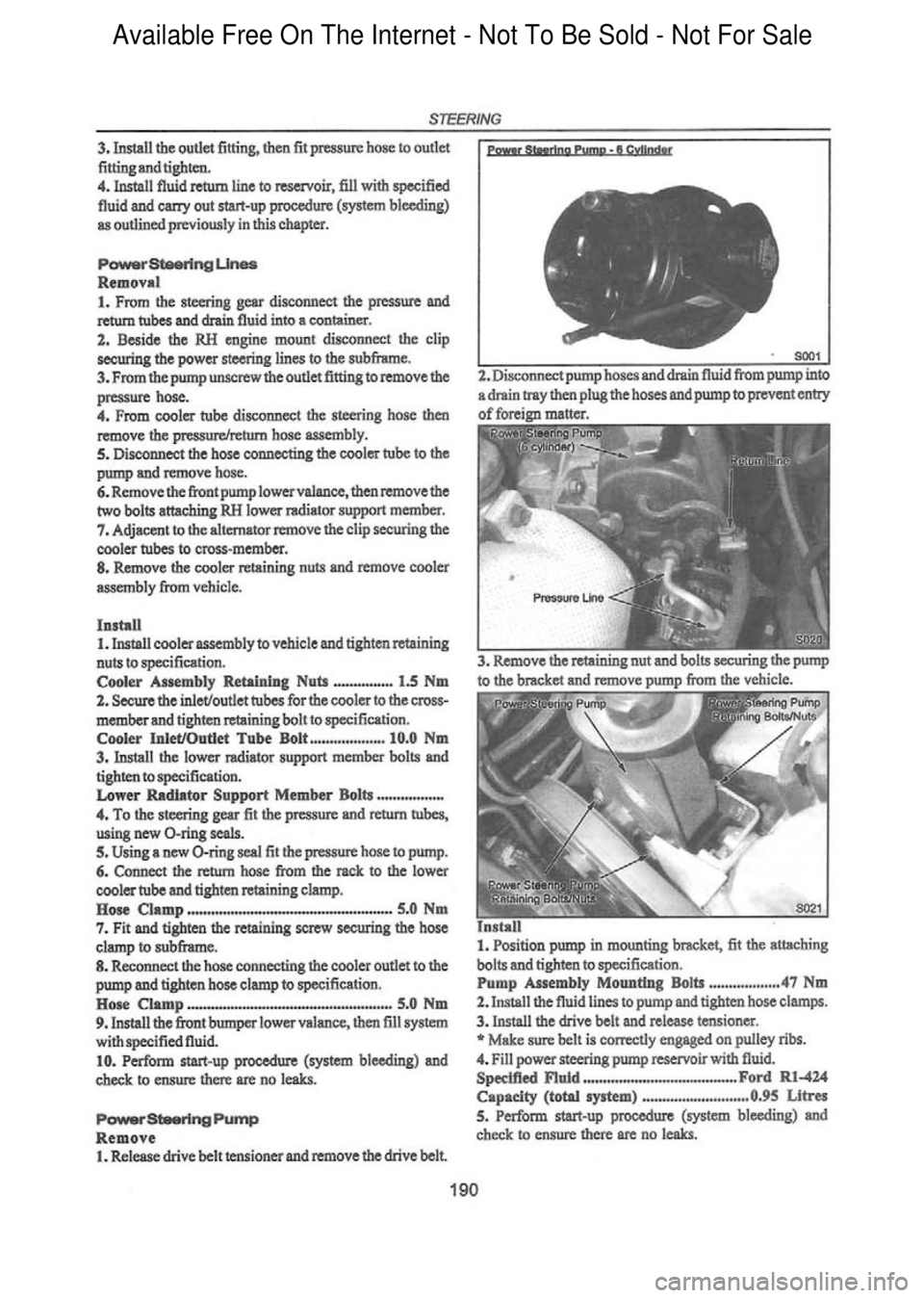 FORD FALCON 1998 Workshop Manual Available Free On The Internet - Not To Be Sold - Not For Sale FORD FALCON 1998 Workshop Manual Available Free On The Internet - Not To Be Sold - Not For Sale