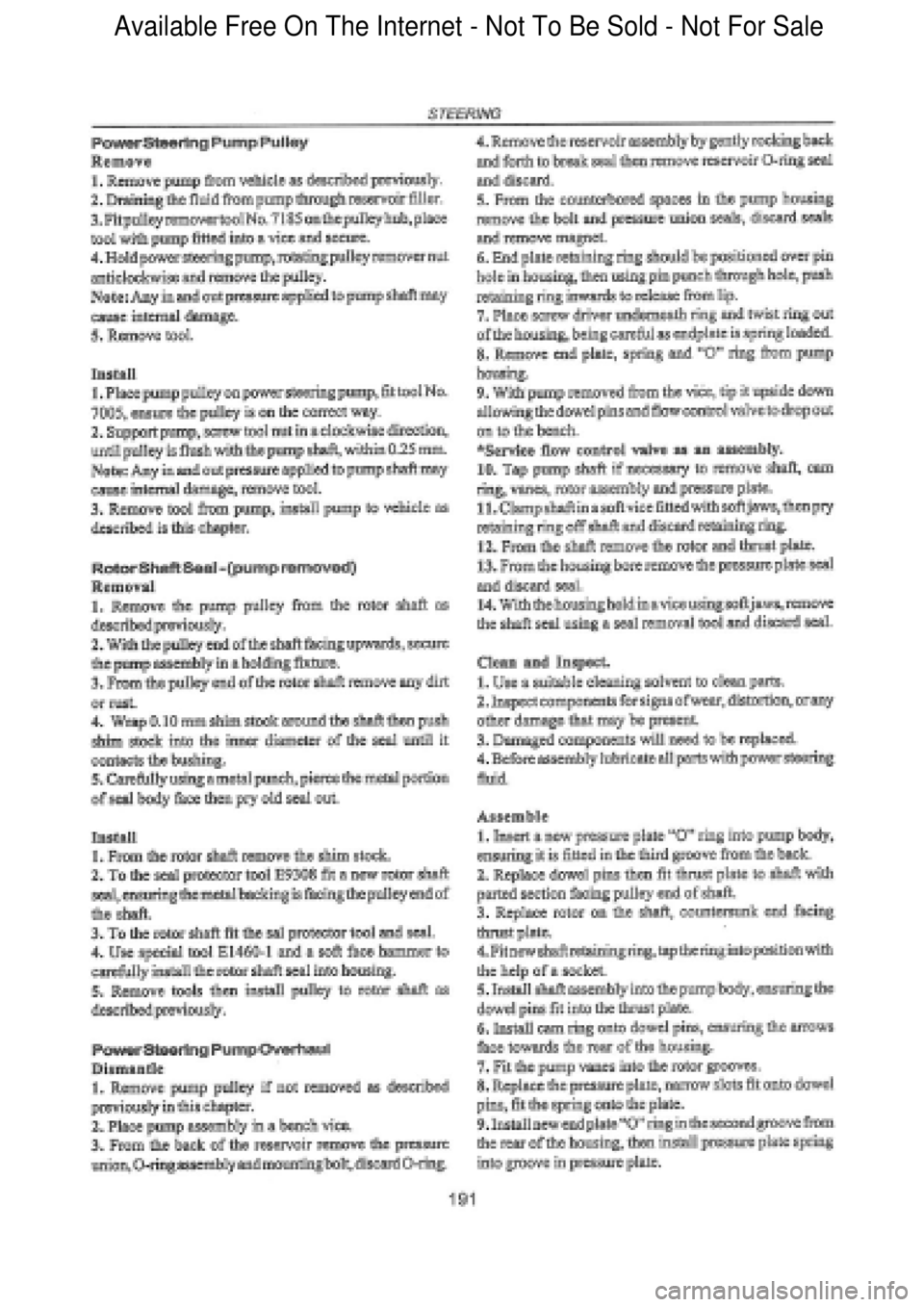 FORD FALCON 1998 Workshop Manual Available Free On The Internet - Not To Be Sold - Not For Sale FORD FALCON 1998 Workshop Manual Available Free On The Internet - Not To Be Sold - Not For Sale