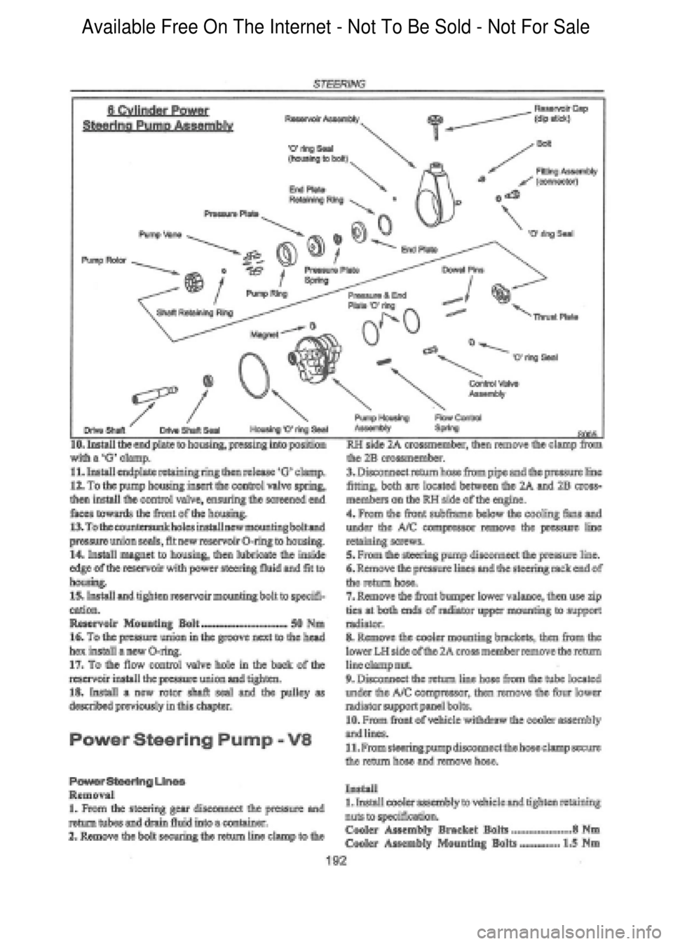 FORD FALCON 1998 Workshop Manual Available Free On The Internet - Not To Be Sold - Not For Sale FORD FALCON 1998 Workshop Manual Available Free On The Internet - Not To Be Sold - Not For Sale