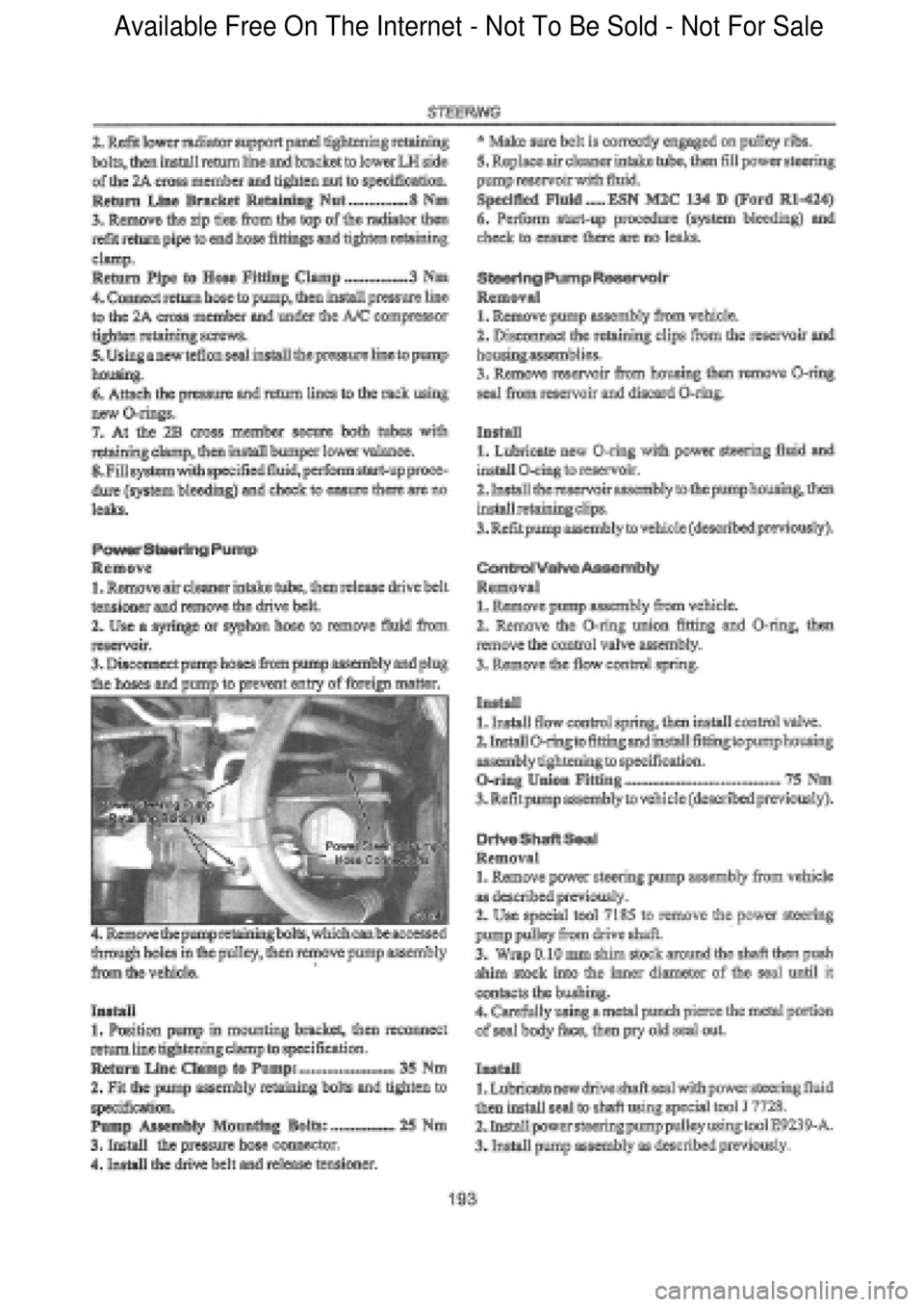 FORD FALCON 1998 Workshop Manual Available Free On The Internet - Not To Be Sold - Not For Sale FORD FALCON 1998 Workshop Manual Available Free On The Internet - Not To Be Sold - Not For Sale