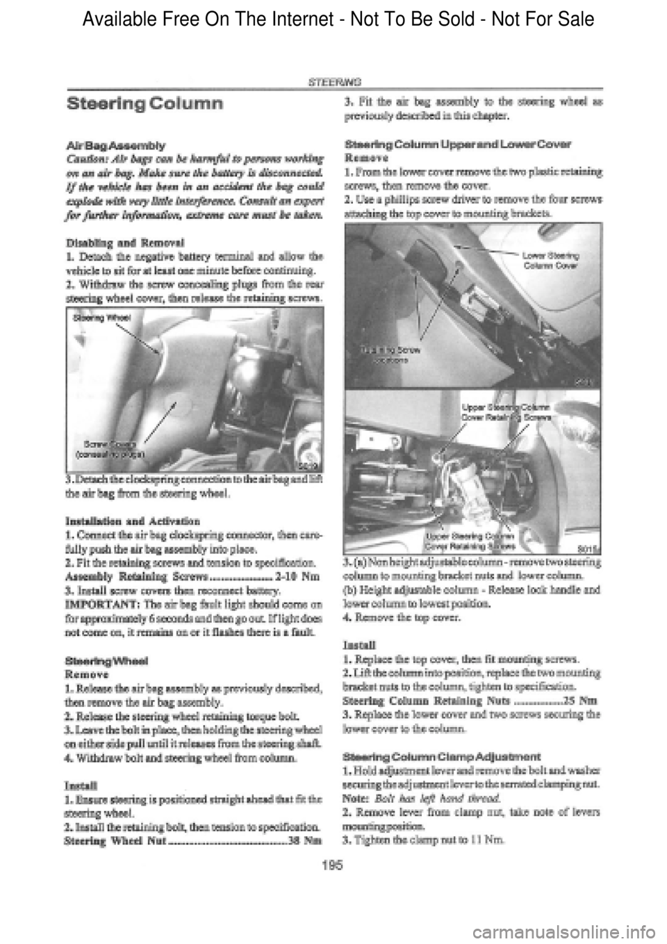 FORD FALCON 1998 Workshop Manual Available Free On The Internet - Not To Be Sold - Not For Sale FORD FALCON 1998 Workshop Manual Available Free On The Internet - Not To Be Sold - Not For Sale