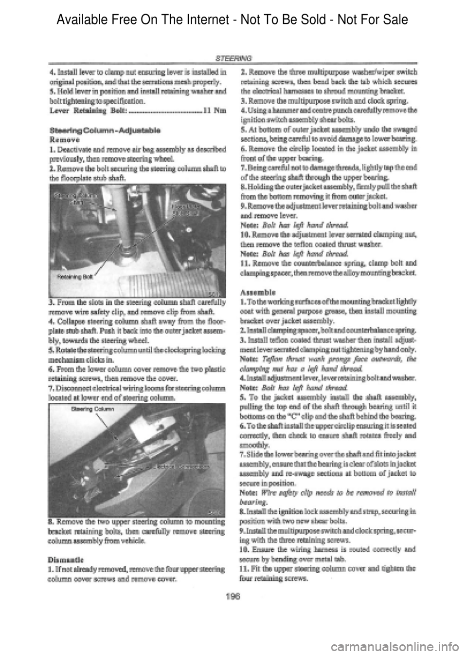 FORD FALCON 1998 Workshop Manual Available Free On The Internet - Not To Be Sold - Not For Sale FORD FALCON 1998 Workshop Manual Available Free On The Internet - Not To Be Sold - Not For Sale