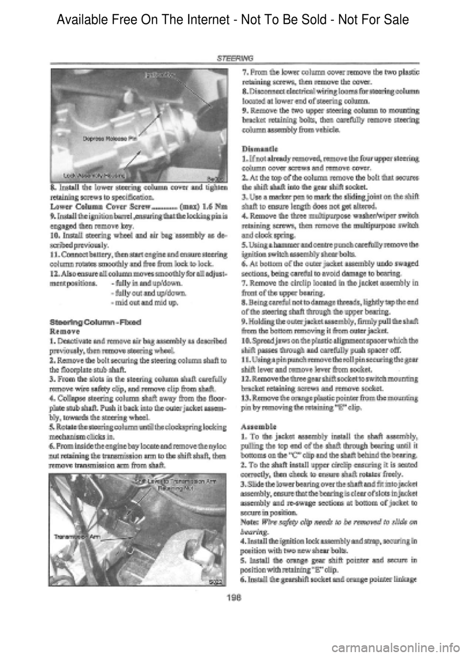 FORD FALCON 1998 Workshop Manual Available Free On The Internet - Not To Be Sold - Not For Sale FORD FALCON 1998 Workshop Manual Available Free On The Internet - Not To Be Sold - Not For Sale