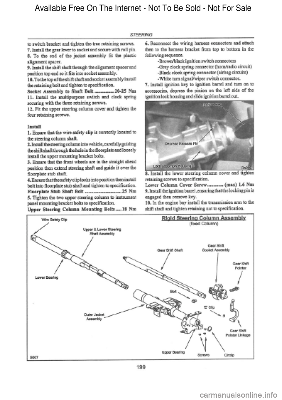 FORD FALCON 1998 Workshop Manual Available Free On The Internet - Not To Be Sold - Not For Sale FORD FALCON 1998 Workshop Manual Available Free On The Internet - Not To Be Sold - Not For Sale
