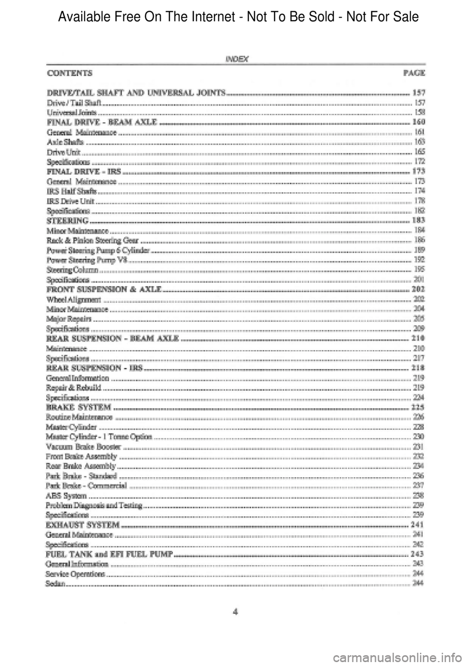 FORD FALCON 1998 Workshop Manual Available Free On The Internet - Not To Be Sold - Not For Sale FORD FALCON 1998 Workshop Manual Available Free On The Internet - Not To Be Sold - Not For Sale