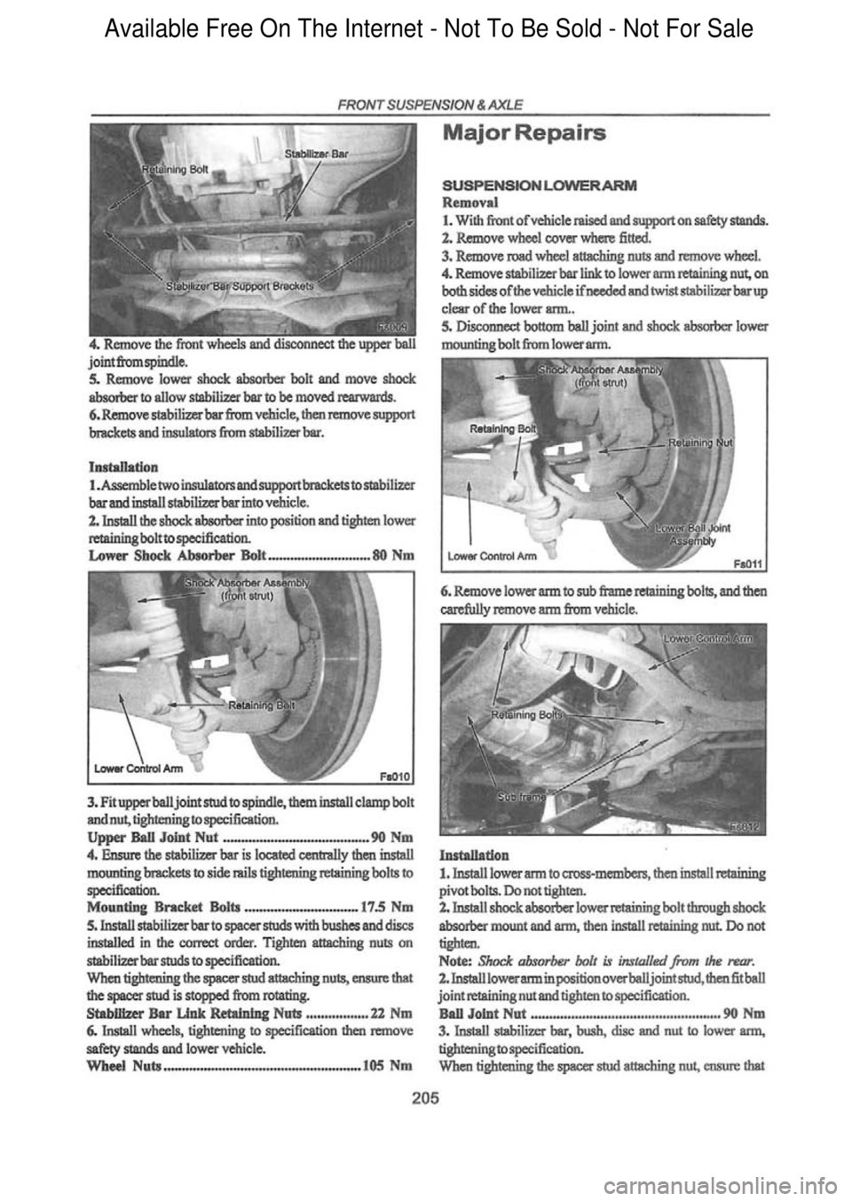 FORD FALCON 1998 Workshop Manual Available Free On The Internet - Not To Be Sold - Not For Sale FORD FALCON 1998 Workshop Manual Available Free On The Internet - Not To Be Sold - Not For Sale