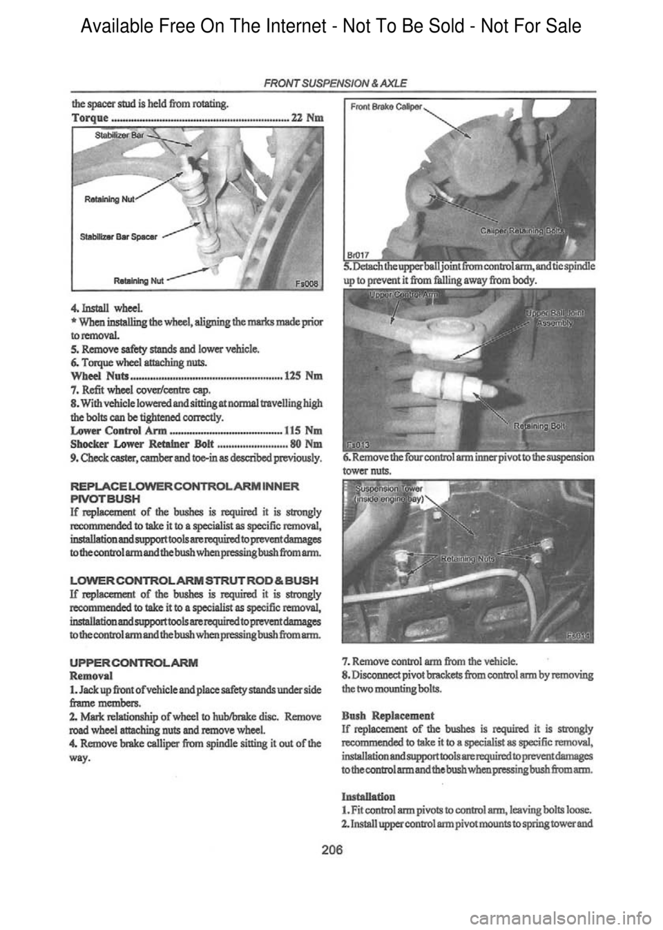 FORD FALCON 1998 Workshop Manual Available Free On The Internet - Not To Be Sold - Not For Sale FORD FALCON 1998 Workshop Manual Available Free On The Internet - Not To Be Sold - Not For Sale
