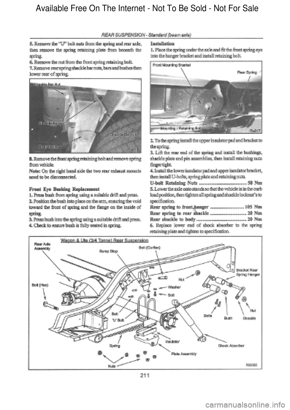 FORD FALCON 1998 Workshop Manual Available Free On The Internet - Not To Be Sold - Not For Sale FORD FALCON 1998 Workshop Manual Available Free On The Internet - Not To Be Sold - Not For Sale
