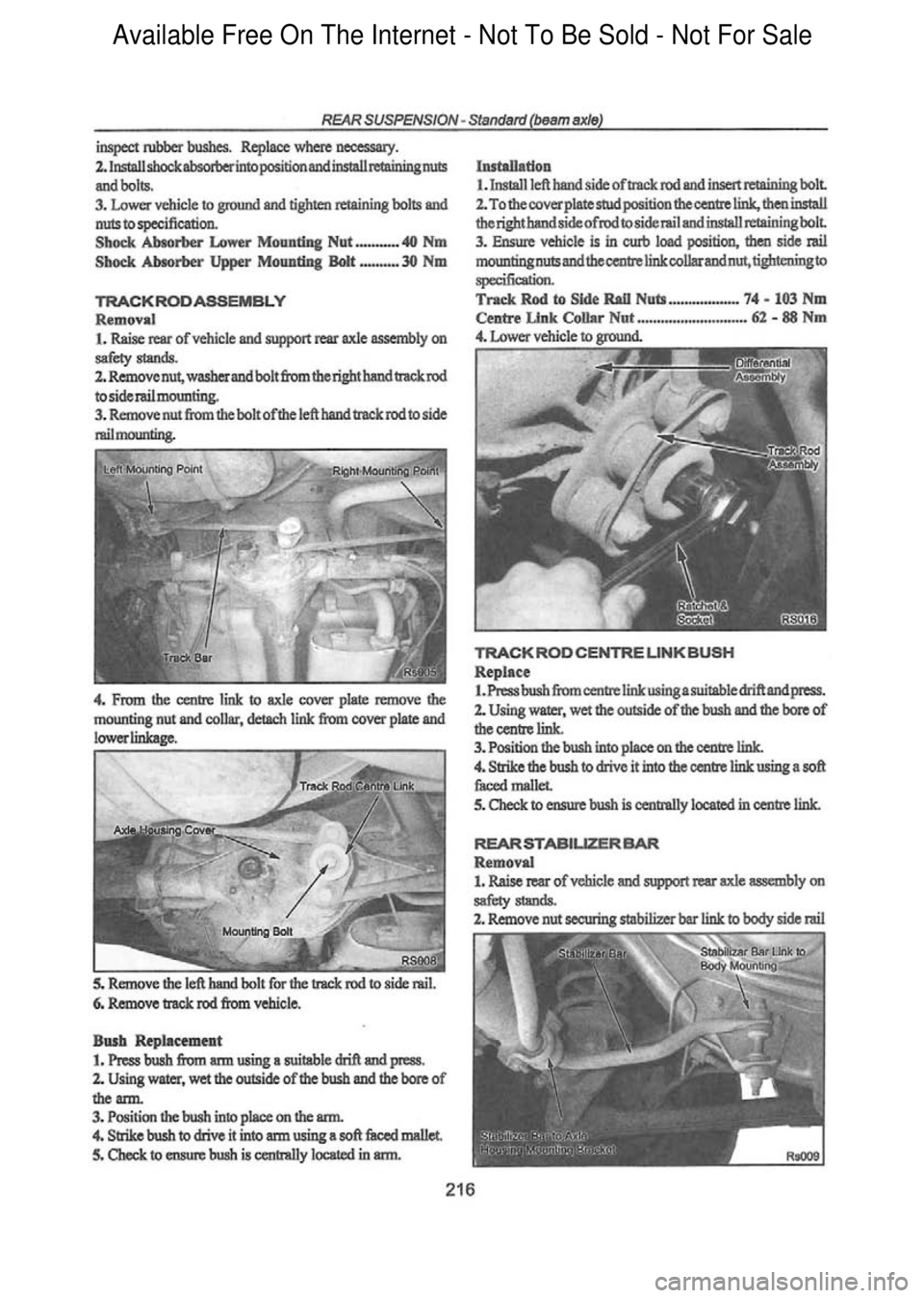 FORD FALCON 1998 Workshop Manual Available Free On The Internet - Not To Be Sold - Not For Sale FORD FALCON 1998 Workshop Manual Available Free On The Internet - Not To Be Sold - Not For Sale