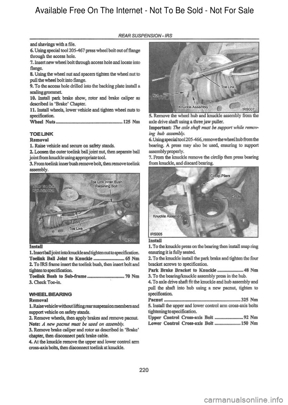 FORD FALCON 1998 Workshop Manual Available Free On The Internet - Not To Be Sold - Not For Sale FORD FALCON 1998 Workshop Manual Available Free On The Internet - Not To Be Sold - Not For Sale
