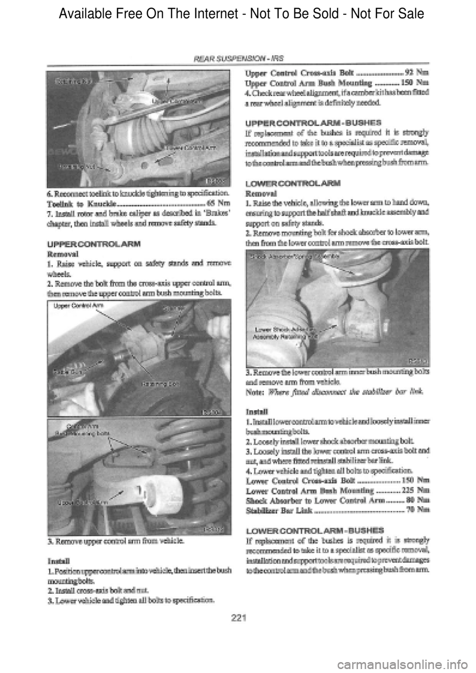 FORD FALCON 1998 Workshop Manual Available Free On The Internet - Not To Be Sold - Not For Sale FORD FALCON 1998 Workshop Manual Available Free On The Internet - Not To Be Sold - Not For Sale