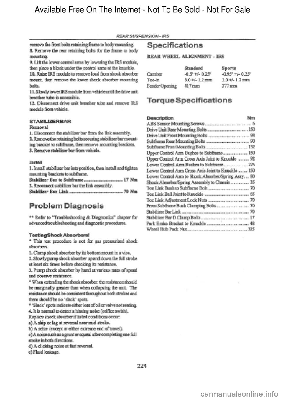 FORD FALCON 1998 Workshop Manual Available Free On The Internet - Not To Be Sold - Not For Sale FORD FALCON 1998 Workshop Manual Available Free On The Internet - Not To Be Sold - Not For Sale