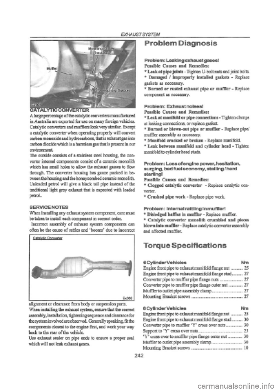FORD FALCON 1998 Workshop Manual FORD FALCON 1998 Workshop Manual