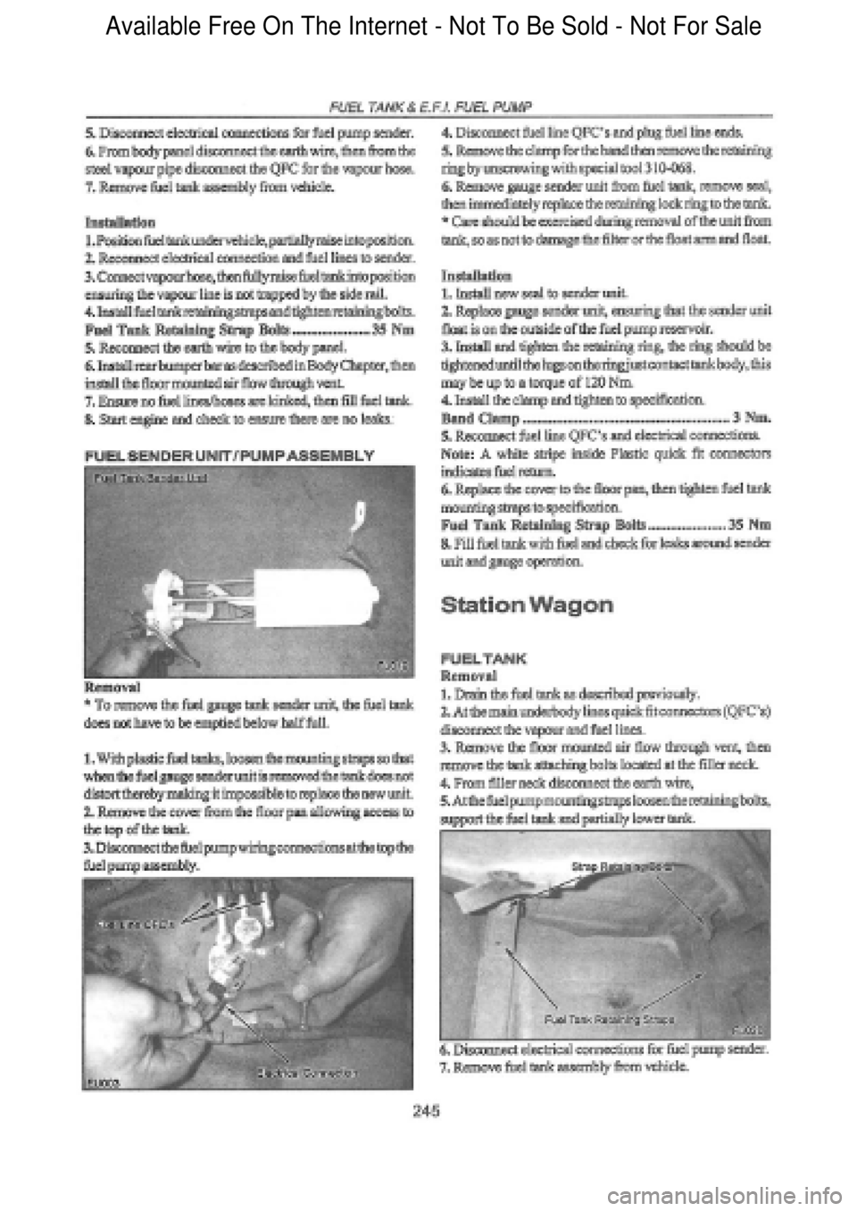 FORD FALCON 1998 Workshop Manual Available Free On The Internet - Not To Be Sold - Not For Sale FORD FALCON 1998 Workshop Manual Available Free On The Internet - Not To Be Sold - Not For Sale