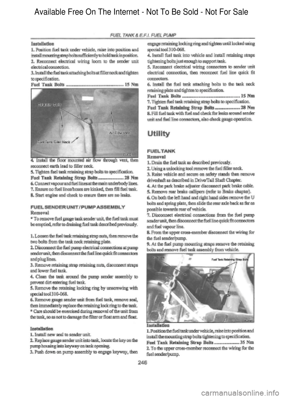 FORD FALCON 1998 Workshop Manual Available Free On The Internet - Not To Be Sold - Not For Sale FORD FALCON 1998 Workshop Manual Available Free On The Internet - Not To Be Sold - Not For Sale