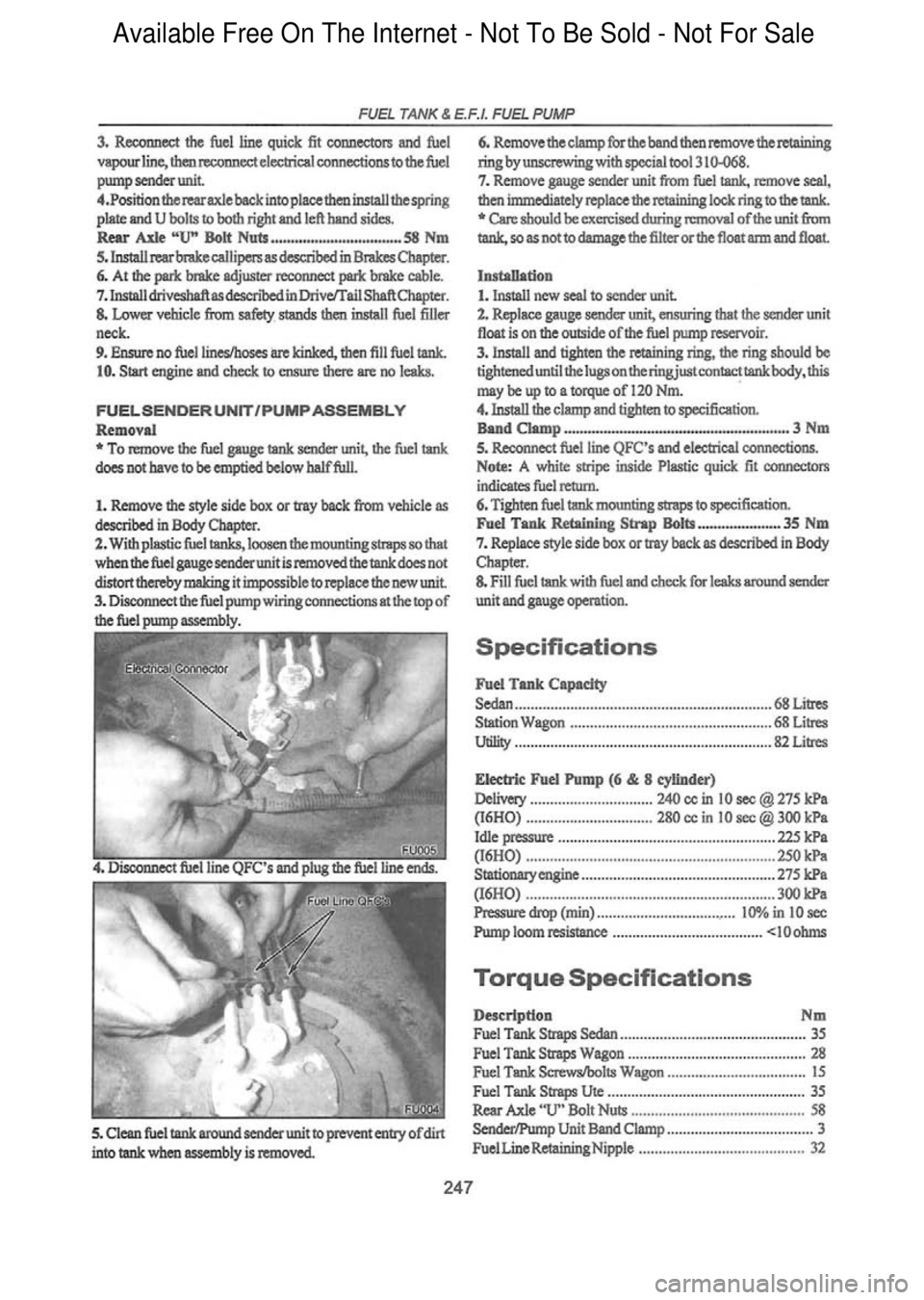 FORD FALCON 1998 Workshop Manual Available Free On The Internet - Not To Be Sold - Not For Sale FORD FALCON 1998 Workshop Manual Available Free On The Internet - Not To Be Sold - Not For Sale