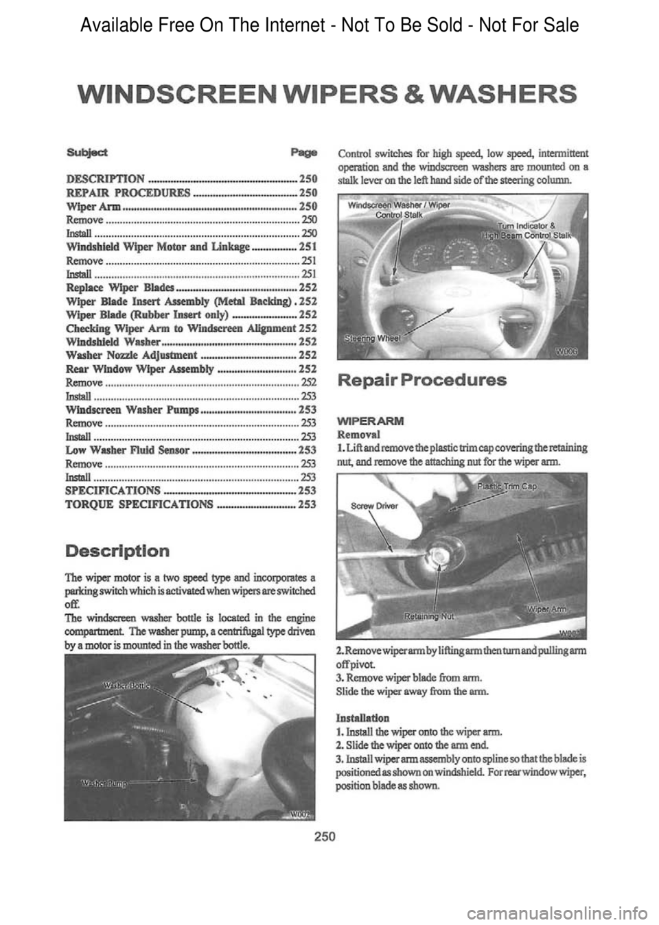 FORD FALCON 1998 Workshop Manual Available Free On The Internet - Not To Be Sold - Not For Sale FORD FALCON 1998 Workshop Manual Available Free On The Internet - Not To Be Sold - Not For Sale