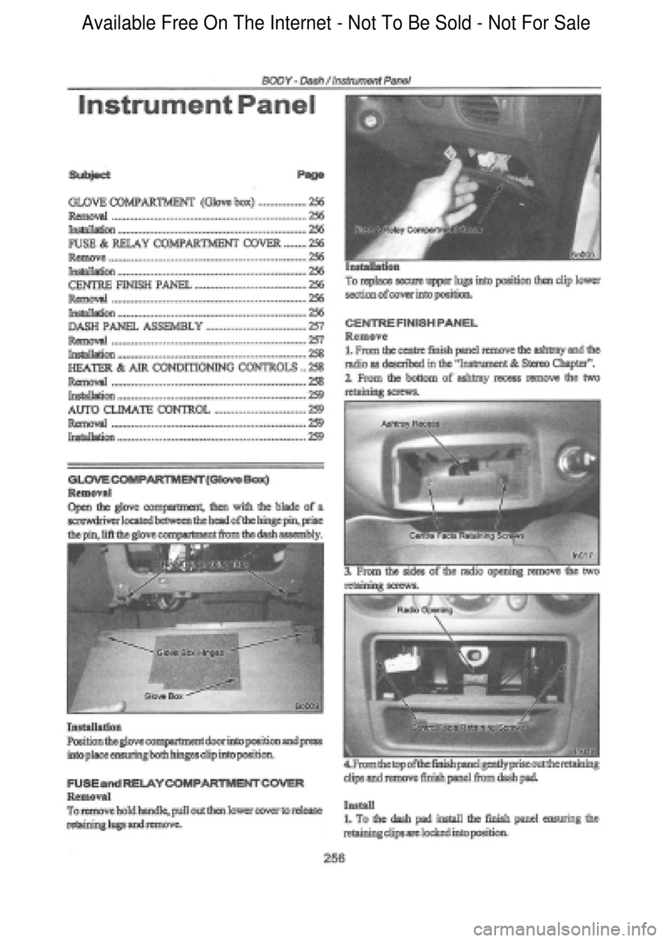 FORD FALCON 1998 Workshop Manual Available Free On The Internet - Not To Be Sold - Not For Sale FORD FALCON 1998 Workshop Manual Available Free On The Internet - Not To Be Sold - Not For Sale