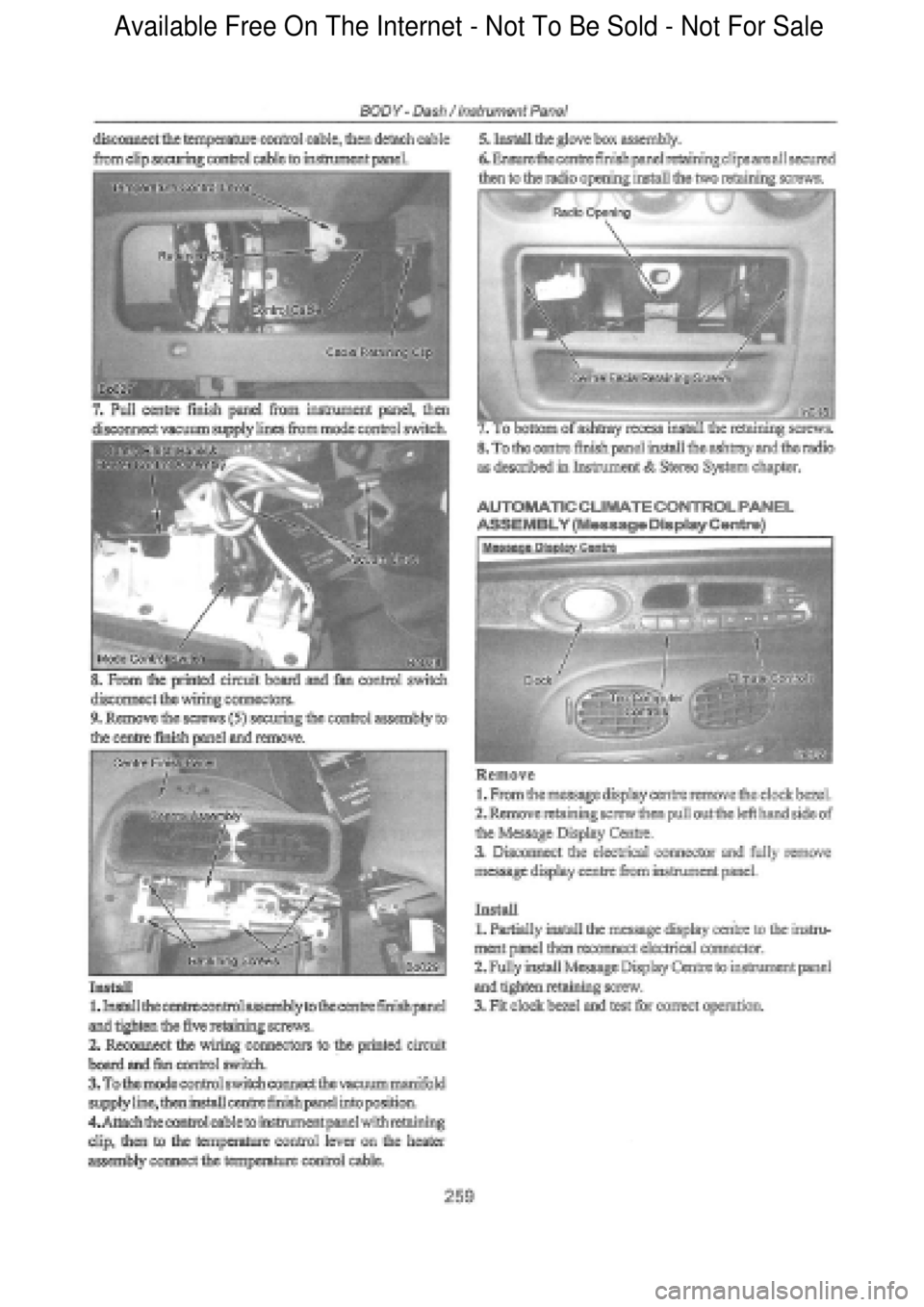 FORD FALCON 1998 Workshop Manual Available Free On The Internet - Not To Be Sold - Not For Sale FORD FALCON 1998 Workshop Manual Available Free On The Internet - Not To Be Sold - Not For Sale