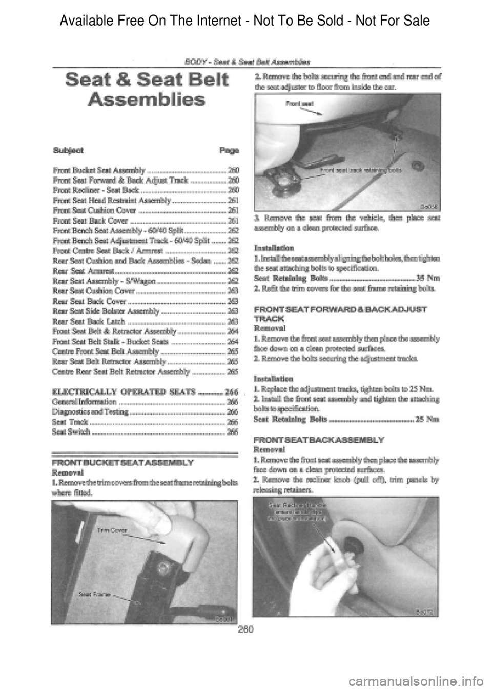 FORD FALCON 1998 Workshop Manual Available Free On The Internet - Not To Be Sold - Not For Sale FORD FALCON 1998 Workshop Manual Available Free On The Internet - Not To Be Sold - Not For Sale